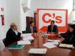 Reuni&oacute;n PSOE-C's sobre el impuesto de sucesiones y donaciones