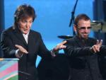 La 56 edici&oacute;n de los premios Grammy vivi&oacute; un momento hist&oacute;rico: la actuaci&oacute;n conjunta de Paul McCartney y Ringo Starr para tocar Queenie Eye.