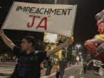 Una manifestaci&oacute;n contra Dilma Rousseff, en Brasil.