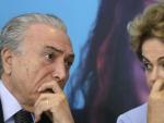 Dilma Rousseff y su vicepresidente, Michel Temer, en una foto de archivo.