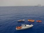 Un barco de la Marina italiana rescata a 135 personas en el Mediterr&aacute;neo.