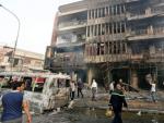 Lugar en el que Estado Isl&aacute;mico ha explosionado un cami&oacute;n bomba con el que ha provocado uno de los atentados m&aacute;s sangrientos en la historia de Irak.