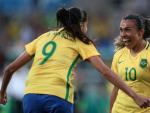 Brasil se estrena en R&iacute;o 2016 con un 3-0 ante China en f&uacute;tbol femenino.