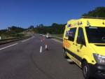 Tr&aacute;fico detecta a conductor ambulancia que dio positivo en drogas en Ourense.