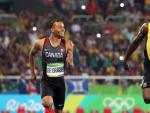 Usain Bolt y De Grasse entran ri&eacute;ndose en la meta en las semifinales de los 200 metros de los Juegos de R&iacute;o.