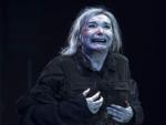 La actriz N&uacute;ria Espert en un momento de 'El rei Lear' en el Teatre Lliure