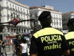 Polic&iacute;a municipal de Madrid.