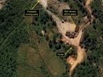 Supuesto sitio de prueba nuclear de Corea del Norte en un lugar desconocido en la parte noreste del pa&iacute;s.