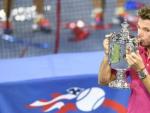 El tenista suizo Stanislas Wawrinka vence al n&uacute;mero uno del mundo Novak Djokovic para conquistar el US Open, el 11 de septiembre de 2016.