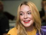 Lindsay Lohan, en un evento para recaudar fondos para la ni&ntilde;ez en Londres.