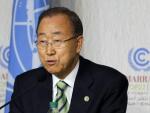 Ban Ki Moon, en la conferencia de Marrakech del clima.