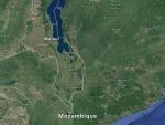 Frontera entre Mozambique y Malawi, en los mapas de Google.