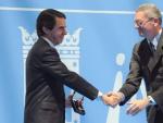 Aznar y Gallard&oacute;n en un acto del Ayuntamiento de Madrid en 2011.