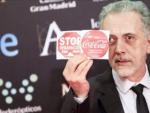 Fernando Trueba critica los desahucios y los despidos de Coca-Cola en la gala de los Premios Goya 2014.