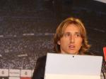 El centrocampista del Real Madrid Luka Modric, en rueda de prensa