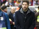 Diego Pablo Simeone, en el partido de Liga entre el Atl&eacute;tico de Madrid y el RCD Espanyol.