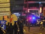 Despliegue policial tras el atentado contra el embajador ruso en Ankara.