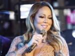 Mariah Carey durante su desastrosa actuaci&oacute;n de A&ntilde;o Nuevo en Times Square.