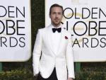 Ryan Gosling, en la alfombra roja de los Globos de Oro.
