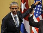 Fotograf&iacute;a del 21 de marzo de 2016 del presidente de Cuba Ra&uacute;l Castro (d) y el presidente de Estados Unidos Barack Obama (i) durante una rueda de prensa tras una reuni&oacute;n sostenida en el Palacio de la Revoluci&oacute;n en La Habana (Cuba).