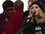 La cantante Madonna ha participado con un discurso y cantando dos canciones en la Marcha de las Mujeres de Washington.