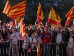 Acto de Societat Civil Catalana con motivo del 12 octubre para reivindicar que 'Espa&ntilde;a suena bien'.