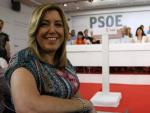 La presidenta de Andaluc&iacute;a, Susana D&iacute;az, durante la reuni&oacute;n del Comit&eacute; Federal del PSOE.