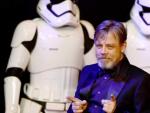El actor estadounidense Mark Hamill, en un acto promocional de la pel&iacute;cula 'Star Wars VII'
