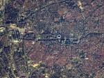 Madrid vista desde el espacio en la fotograf&iacute;a tomada por el astronauta Thomas Pesquet.