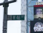 Una imagen de publicidad de Toshiba en Times Square (NY, EE UU).