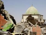 Estado en el que se encuentra la ic&oacute;nica mezquita de Al Nuri en Mosul.