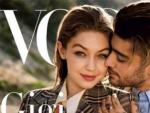 La nueva portada de la revista 'Vogue' en la que aparecen Gigi Hadid y Zayn Malik.