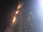 El incendio de la Torre Antorcha de Dubai.