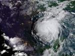 Fotograf&iacute;a de la tormenta tropical Harvey, convertida en hurac&aacute;n, en el Golfo de M&eacute;xico.