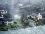 Imagen que muestra el paso del hurac&aacute;n Irma por Miami Beach, Florida.