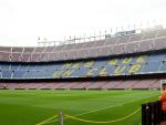 El Camp Nou, vac&iacute;o antes del Bar&ccedil;a-Las Palmas.