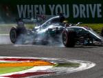El piloto ingl&eacute;s Lewis Hamilton, en el GP de Italia de F&oacute;rmula 1.