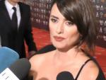 La actriz Pen&eacute;lope Cruz, en la alfombra roja de los Premios Goya.