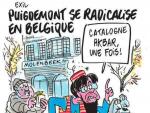 Portada de la revista sat&iacute;rica Charlie Hebdo dedicada a Puigdemont.