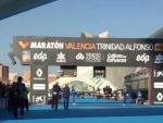 Imagen del final del marat&oacute;n de Valencia.