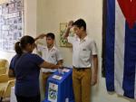 Imagen de un colegio electoral en La Habana.