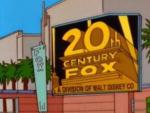 Escena de 'Los Simpson' en la que se asocia a 20th Century Fox con Walt Disney.