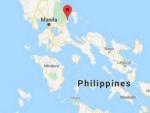 Mapa del lugar del naufragio en Filipinas.