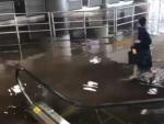 Imagen del aeropuerto JFK de Nueva York, inundado.