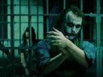 Heath Ledger caracterizado como el Joker en 'El caballero oscuro'