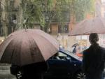 Imagen de fuertes lluvias y tormentas registradas en Baleares.
