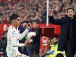 Diego Pablo Simeone, en el &uacute;ltimo partido de Copa entre Sevilla y Atl&eacute;tico de Madrid.