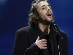 El cantante portugu&eacute;s Salvador Sobral, actuando en Eurovisi&oacute;n.
