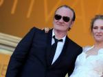 El director Quentin Tarantino y la actriz Uma Thurman, en el Festival de Cannes de 2014.