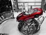 Tesla Roadster que viaja por el espacio a bordo de la Falcon Heavy de SpaceX.